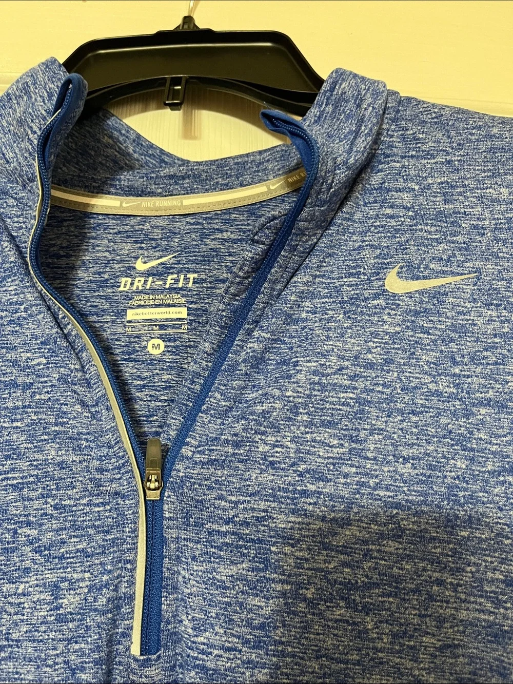 Nike Women’s Blue Dri-FIT 1/4 Zip Pullover - Picture 2 of 3